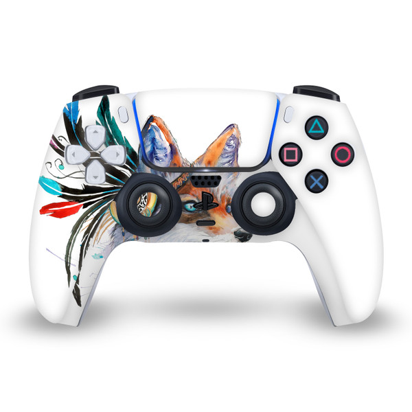 Pixie Cold Art Mix Fox Vinyl Sticker Skin Decal Cover for Sony PS5 Sony DualSense Controller