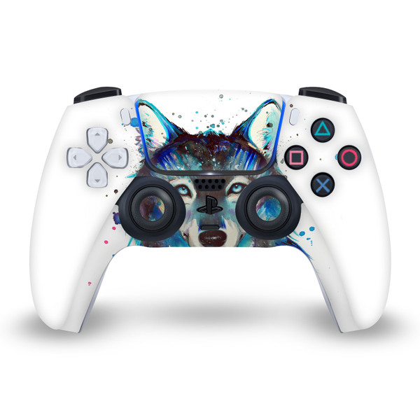 Pixie Cold Art Mix Ice Wolf Vinyl Sticker Skin Decal Cover for Sony PS5 Sony DualSense Controller