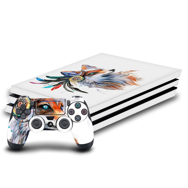 Pixie Cold Art Mix Fox Vinyl Sticker Skin Decal Cover for Sony PS4 Pro Bundle