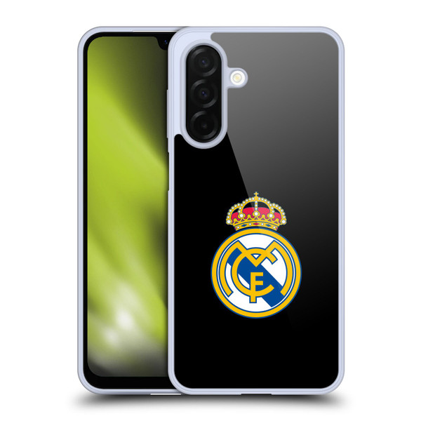 Real Madrid CF Origin Plain Logo Black Soft Gel Case for Samsung Galaxy A26 5G