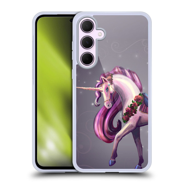 Rose Khan Unicorns Rose Red Soft Gel Case for Samsung Galaxy A35 5G