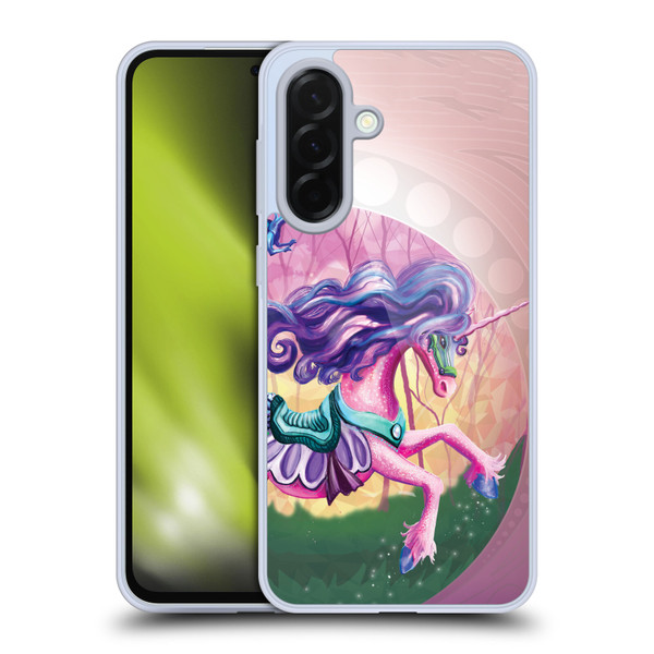 Rose Khan Unicorns Pink Spring Soft Gel Case for Samsung Galaxy A36 5G