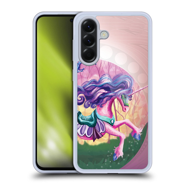 Rose Khan Unicorns Pink Spring Soft Gel Case for Samsung Galaxy A56 5G