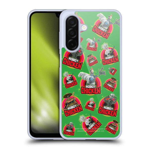 Robot Chicken Graphics Icons Soft Gel Case for Samsung Galaxy A26 5G