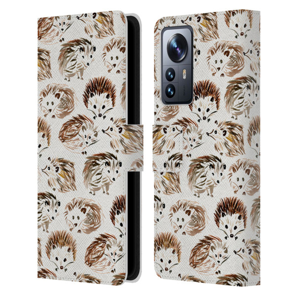 Cat Coquillette Animals Hedgehogs Leather Book Wallet Case Cover For Xiaomi 12 Pro