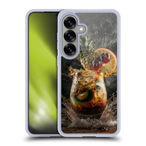 Spacescapes Cocktails Exploding Mai Tai Soft Gel Case for Samsung Galaxy S25 & MagSafe
