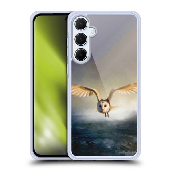Simone Gatterwe Animals 2 Barn Owl Soft Gel Case for Samsung Galaxy A55 5G