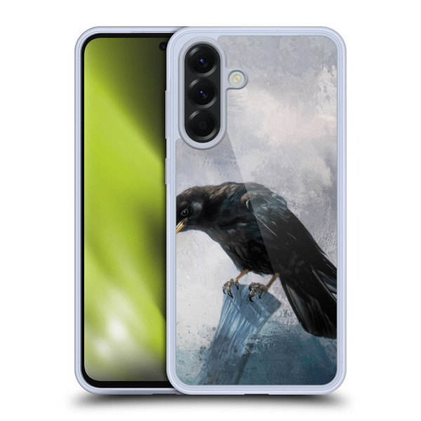Simone Gatterwe Animals 2 Black Crow Soft Gel Case for Samsung Galaxy A56 5G