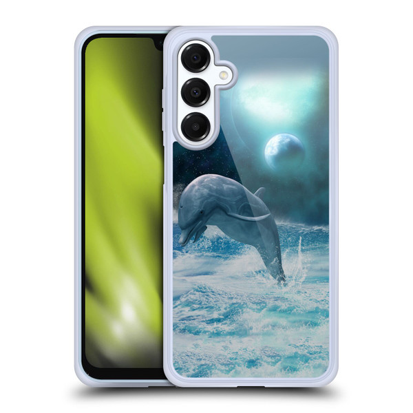 Simone Gatterwe Dolphins Freedom Soft Gel Case for Samsung Galaxy A16 5G & MagSafe