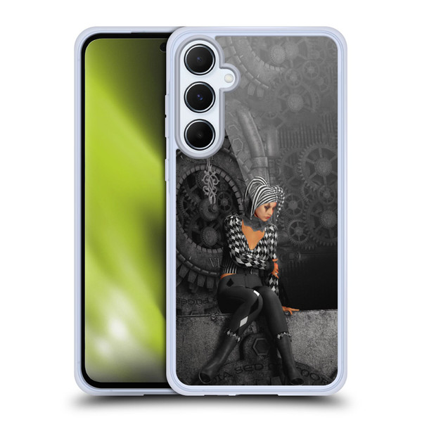 Simone Gatterwe Assorted Designs The Time Runs Off Soft Gel Case for Samsung Galaxy A55 5G