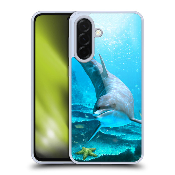 Simone Gatterwe Dolphins Seeking Starfish Soft Gel Case for Samsung Galaxy A36 5G