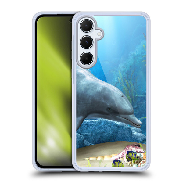 Simone Gatterwe Dolphins Dolphin World Soft Gel Case for Samsung Galaxy A55 5G