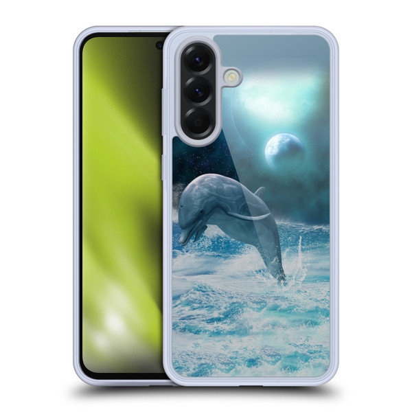 Simone Gatterwe Dolphins Freedom Soft Gel Case for Samsung Galaxy A56 5G