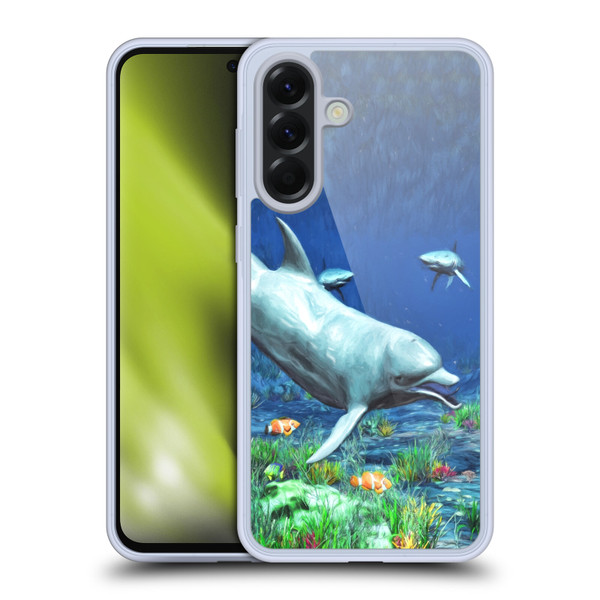Simone Gatterwe Dolphins Underwater Soft Gel Case for Samsung Galaxy A56 5G