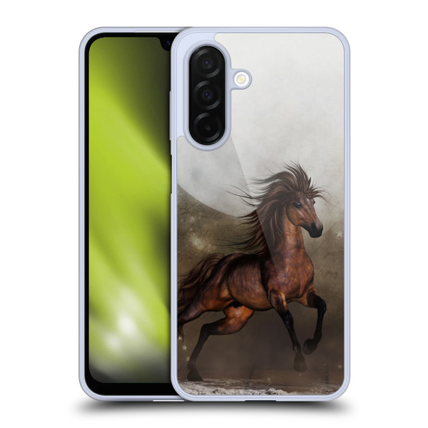 Simone Gatterwe Horses Brown Soft Gel Case for Samsung Galaxy A26 5G