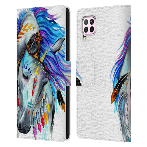 Pixie Cold Animals Spirit Leather Book Wallet Case Cover For Huawei Nova 6 SE / P40 Lite