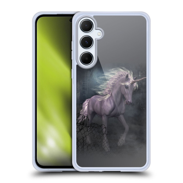 Simone Gatterwe Pegasus And Unicorns Escape Soft Gel Case for Samsung Galaxy A55 5G