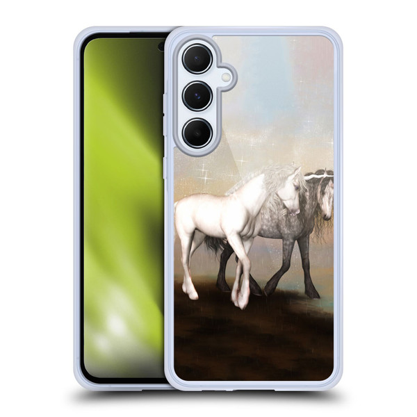 Simone Gatterwe Pegasus And Unicorns Lovers Soft Gel Case for Samsung Galaxy A55 5G