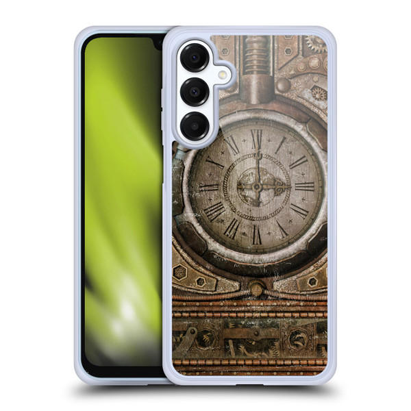 Simone Gatterwe Steampunk Grunge Clock Soft Gel Case for Samsung Galaxy A16 5G & MagSafe