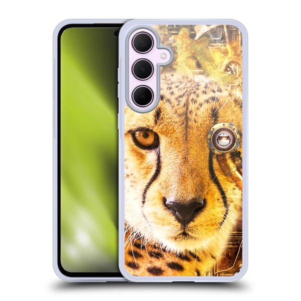 Simone Gatterwe Steampunk Cheetah Soft Gel Case for Samsung Galaxy A35 5G