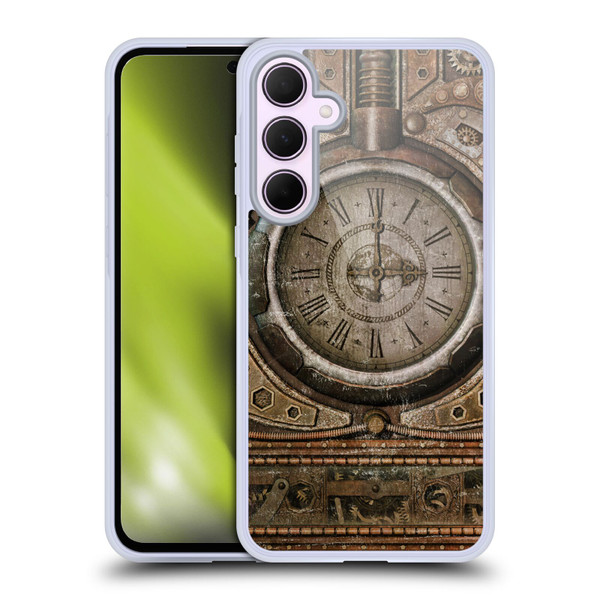 Simone Gatterwe Steampunk Grunge Clock Soft Gel Case for Samsung Galaxy A35 5G