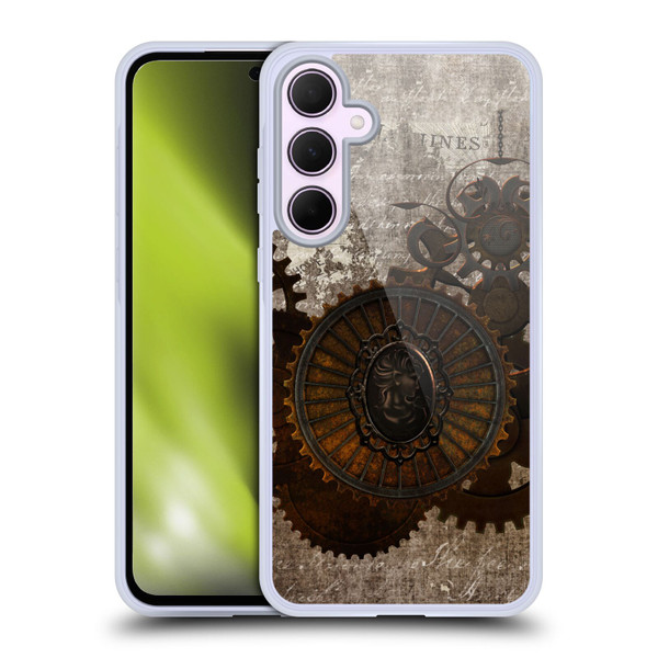 Simone Gatterwe Steampunk Letter Soft Gel Case for Samsung Galaxy A35 5G