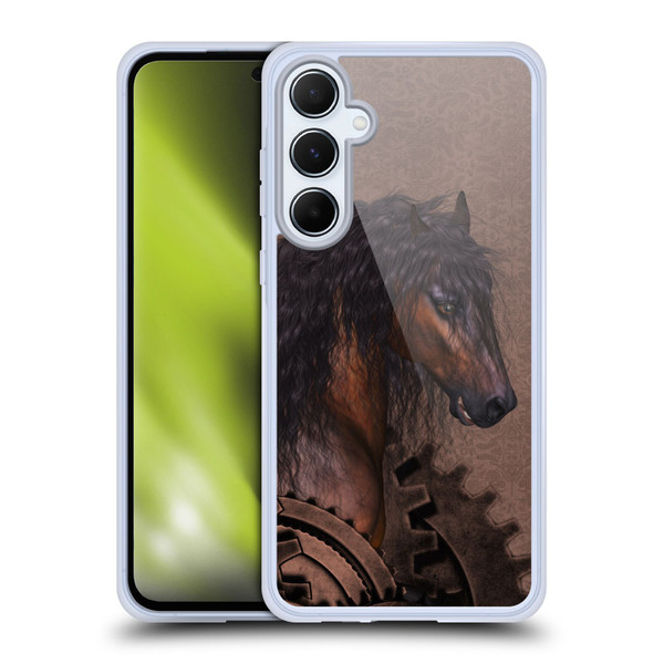 Simone Gatterwe Steampunk Horse Soft Gel Case for Samsung Galaxy A55 5G
