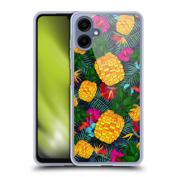 Suzan Lind Colours & Patterns Tropical Pineapple Soft Gel Case for Samsung Galaxy A06 4G / 5G