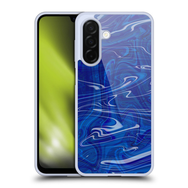 Suzan Lind Marble Dark Blue Soft Gel Case for Samsung Galaxy A26 5G