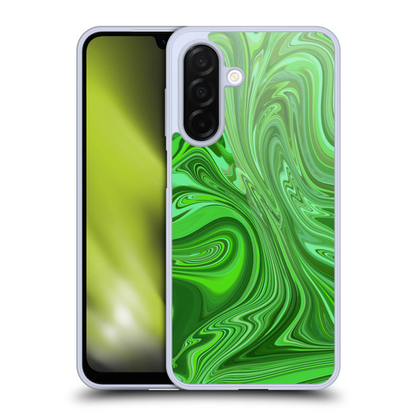 Suzan Lind Marble Emerald Green Soft Gel Case for Samsung Galaxy A26 5G