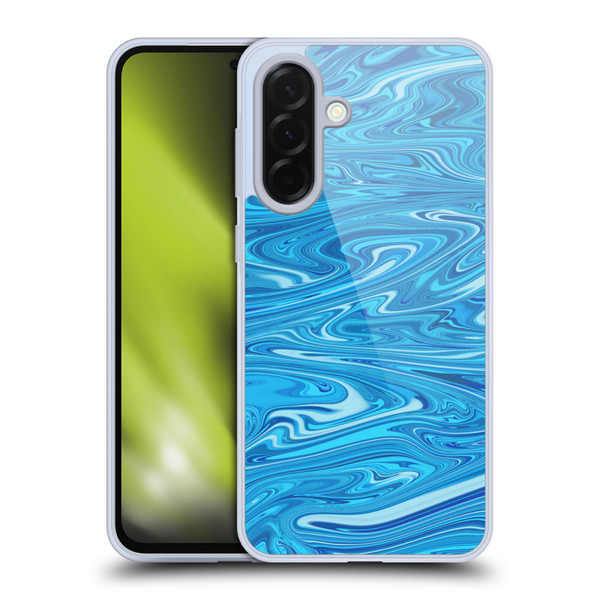 Suzan Lind Marble Light Blue Soft Gel Case for Samsung Galaxy A36 5G