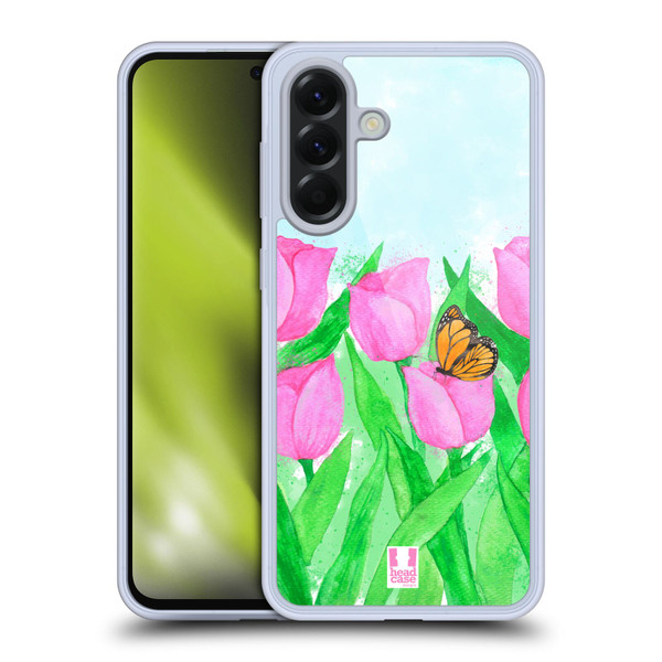 Head Case Designs Spring Flowers Delicate Tulips Soft Gel Case for Samsung Galaxy A56 5G