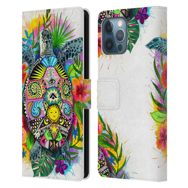 Pixie Cold Animals Turtle Life Leather Book Wallet Case Cover For Apple iPhone 12 Pro Max