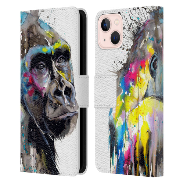 Pixie Cold Animals I See The Future Leather Book Wallet Case Cover For Apple iPhone 13