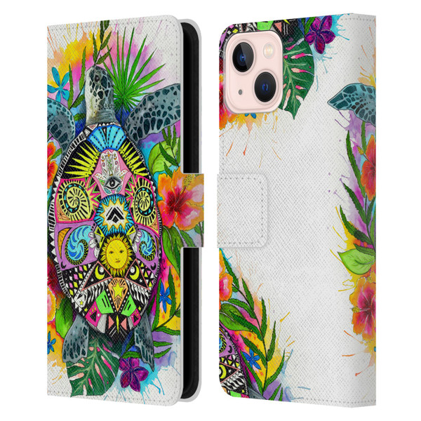 Pixie Cold Animals Turtle Life Leather Book Wallet Case Cover For Apple iPhone 13