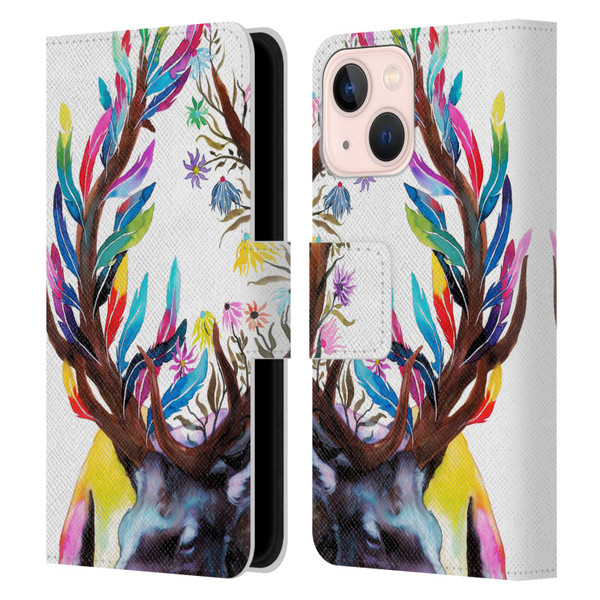 Pixie Cold Animals Memories Leather Book Wallet Case Cover For Apple iPhone 13 Mini