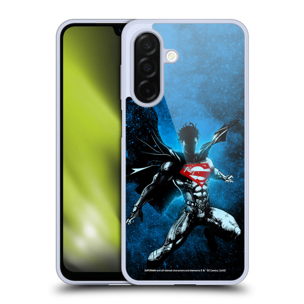Superman DC Comics 80th Anniversary Splatter Soft Gel Case for Samsung Galaxy A26 5G