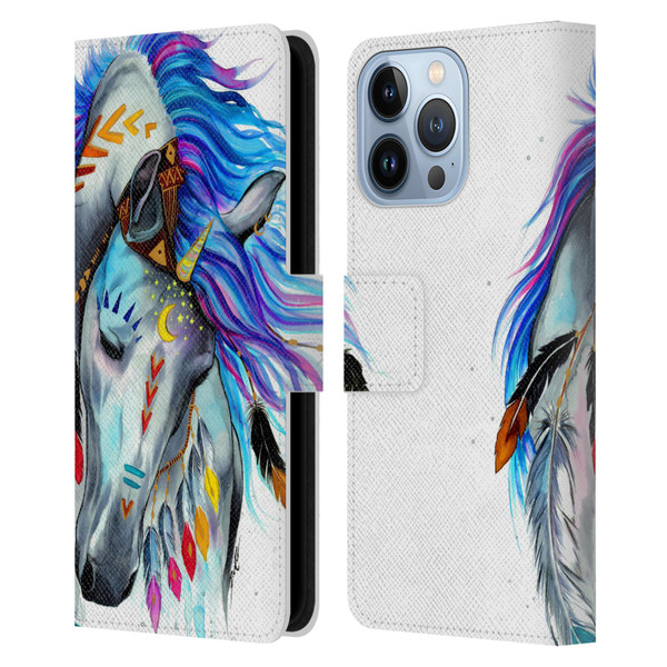 Pixie Cold Animals Spirit Leather Book Wallet Case Cover For Apple iPhone 13 Pro