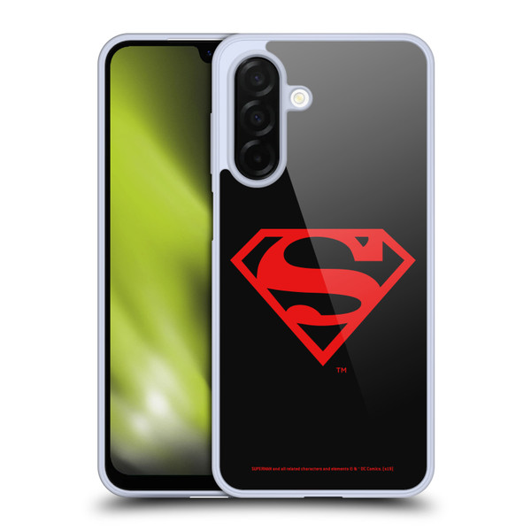 Superman DC Comics Logos Black And Red Soft Gel Case for Samsung Galaxy A26 5G