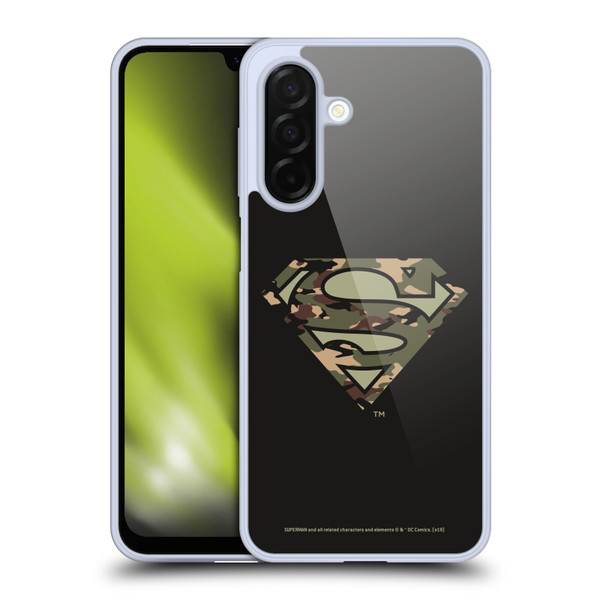 Superman DC Comics Logos Camouflage Soft Gel Case for Samsung Galaxy A26 5G