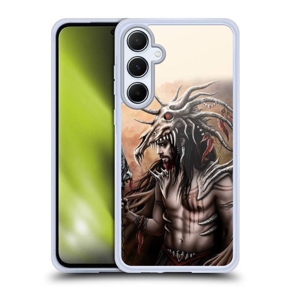 Sarah Richter Gothic Warrior Hunter Soft Gel Case for Samsung Galaxy A55 5G