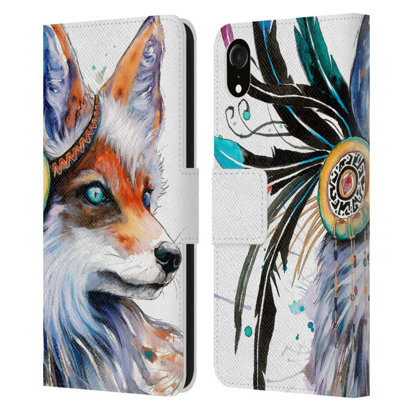 Pixie Cold Animals Fox Leather Book Wallet Case Cover For Apple iPhone XR