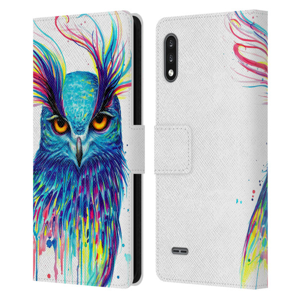 Pixie Cold Animals Into The Blue Leather Book Wallet Case Cover For LG K22