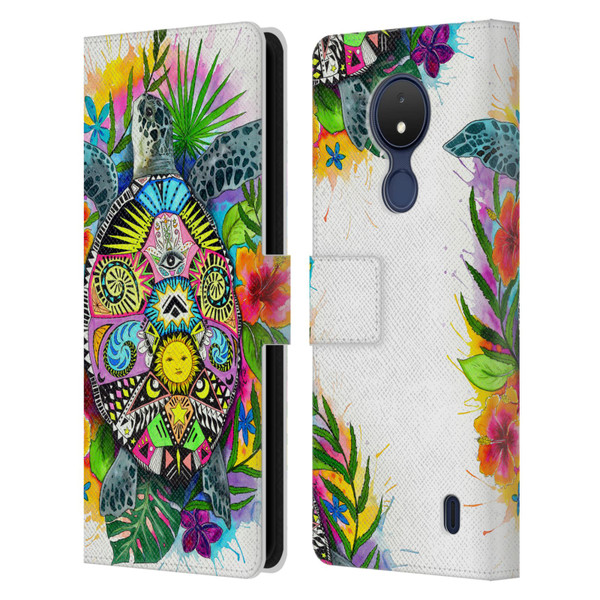 Pixie Cold Animals Turtle Life Leather Book Wallet Case Cover For Nokia C21