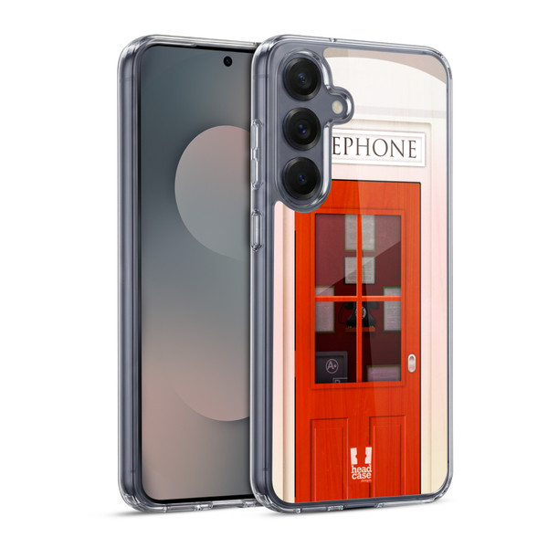 Head Case Designs Telephone Box K5 Soft Gel Case for Samsung Galaxy S25 & MagSafe
