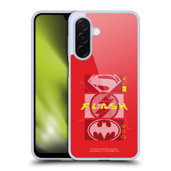 The Flash 2023 Graphics Superhero Logos Soft Gel Case for Samsung Galaxy A26 5G