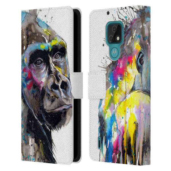 Pixie Cold Animals I See The Future Leather Book Wallet Case Cover For Motorola Moto E7