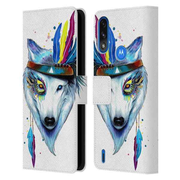 Pixie Cold Animals Warrior Leather Book Wallet Case Cover For Motorola Moto E7 Power / Moto E7i Power