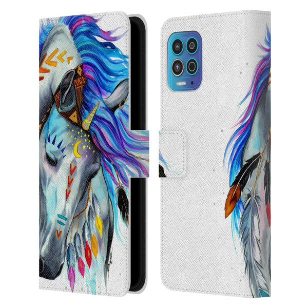 Pixie Cold Animals Spirit Leather Book Wallet Case Cover For Motorola Moto G100