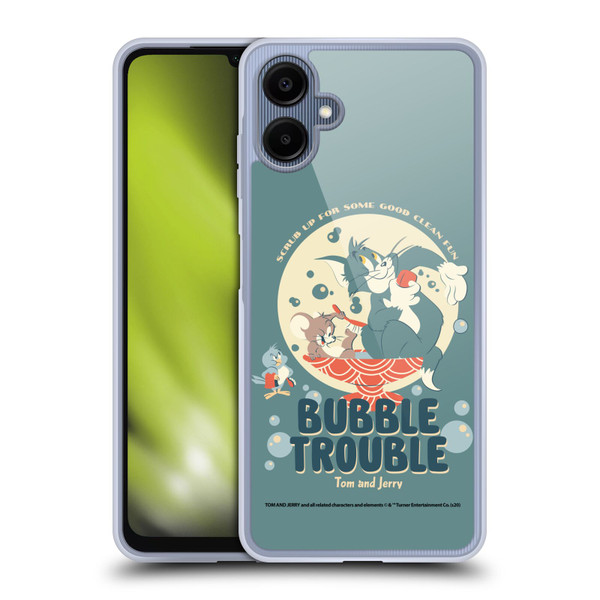 Tom and Jerry Retro Bubble Trouble Soft Gel Case for Samsung Galaxy A06 4G / 5G